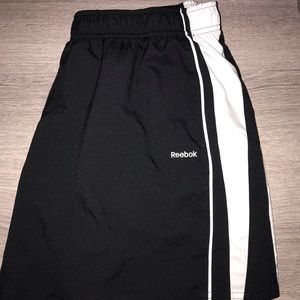 Black and white Reebok shorts